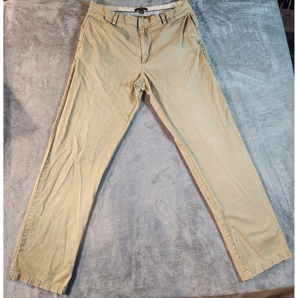 Banana Republic Chino Mens 36x34 Beige Gavin Relaxed Baggy Preppy